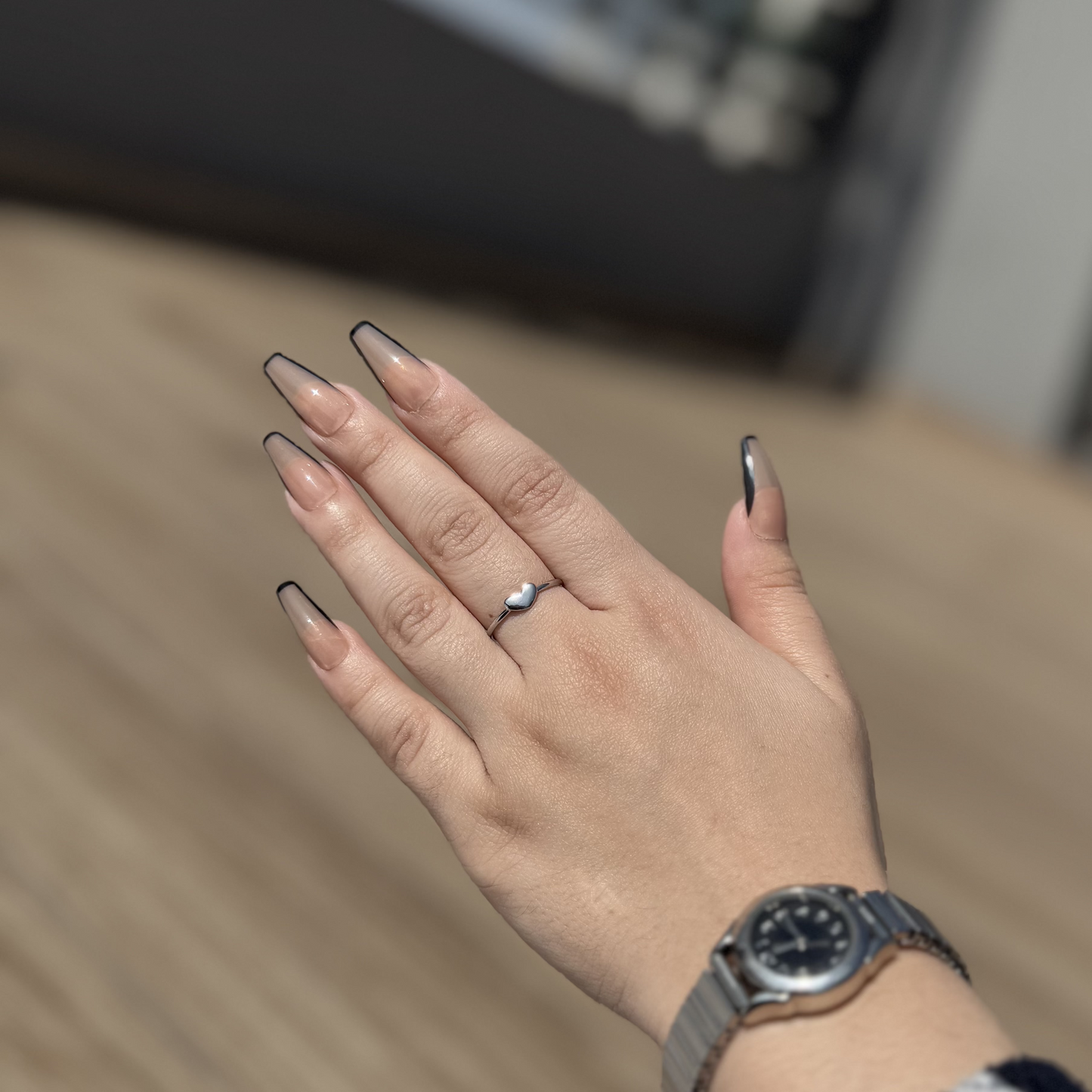 Endless Love: Minimalist Heart Ring